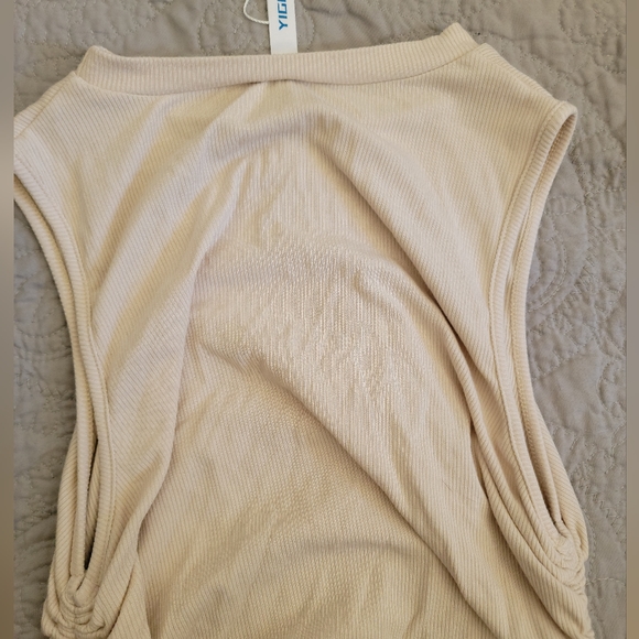 YIGC Ruched Bodycon Dress for Women Sexy Crew Neck Mini Dress Rib-Knit, NWT, S - Picture 6 of 8